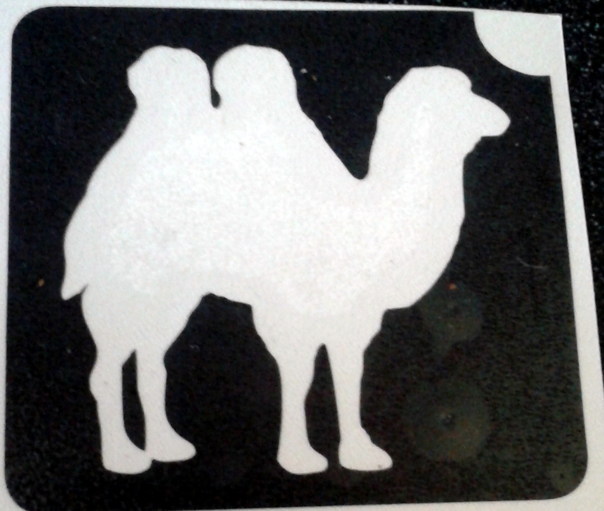 glitter tattoo kameel
