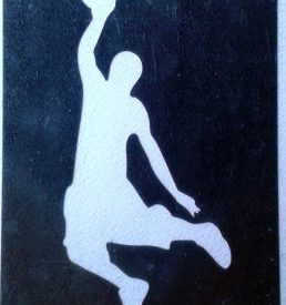 Glittertattoo basketballer