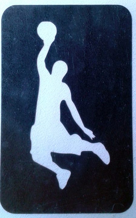 Glittertattoo basketballer