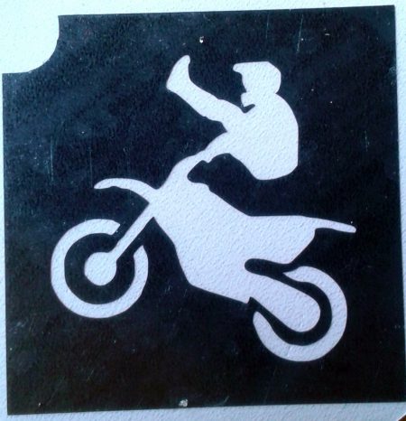 Glittertattoo motorcross