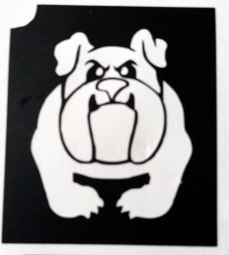 glitter tattoo Bulldog