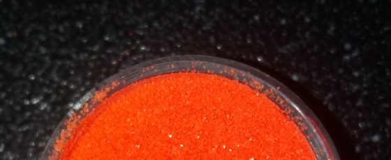 UV glitter poeder – UV oranje