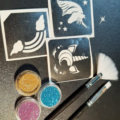 Glitter tattoo set Eenhoorn