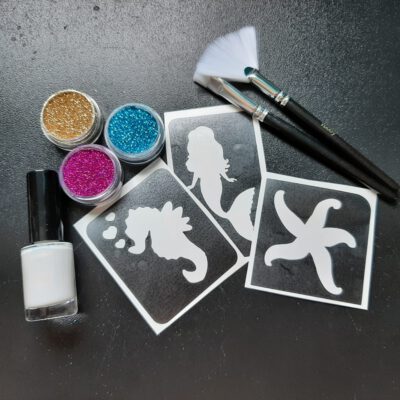 Glitter tattoo set zeemeermin