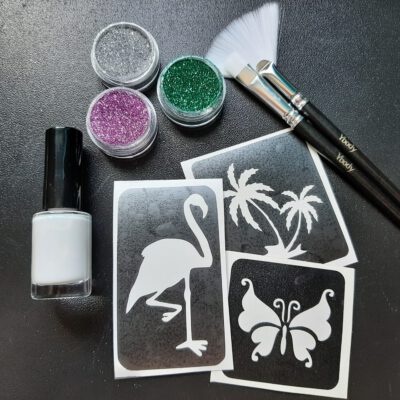 Glitter tattoo set Tropical